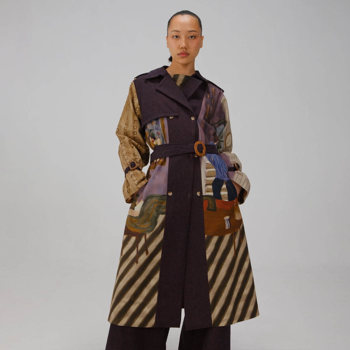 Living Room Denim Trench