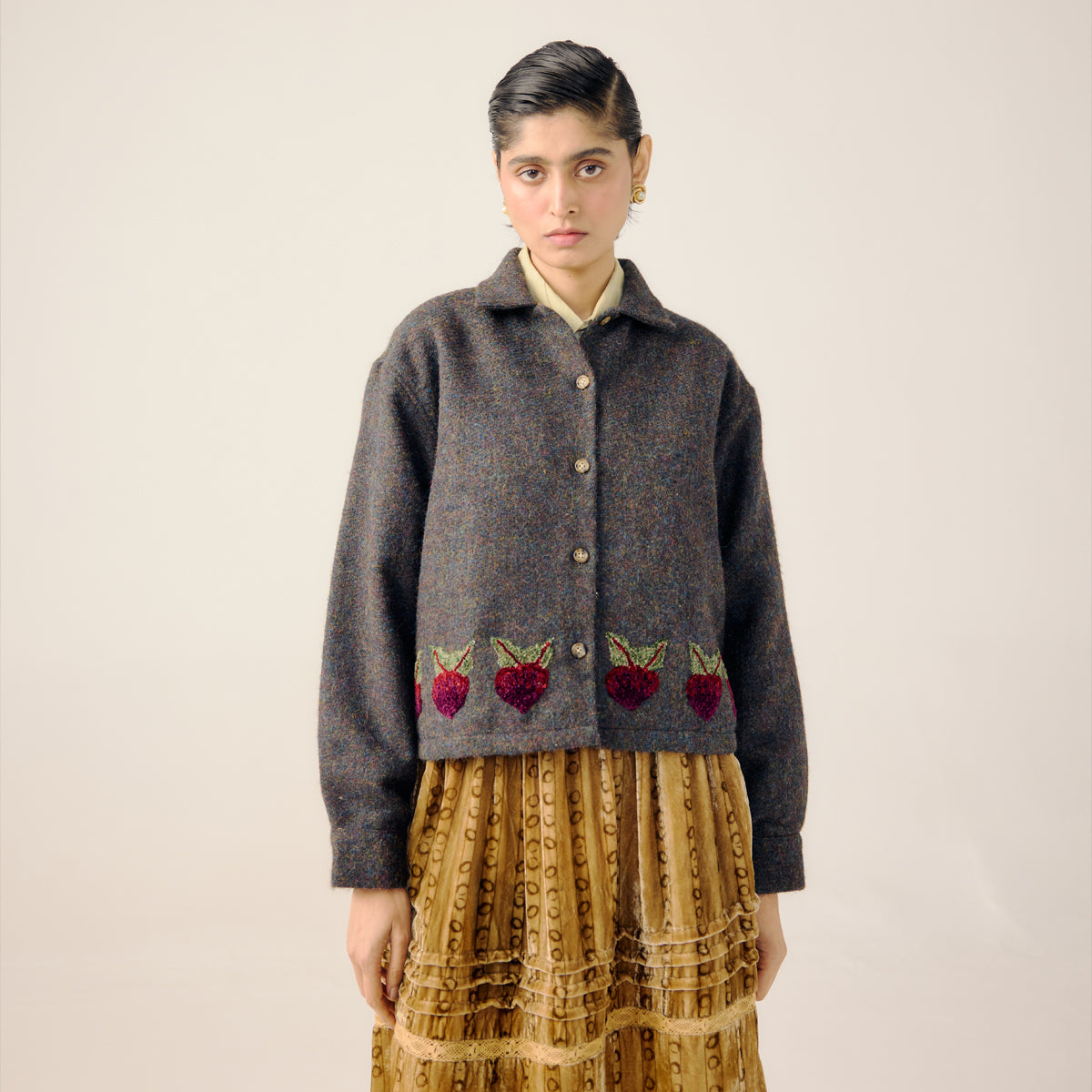 Turnip Emb. Boxy Jacket