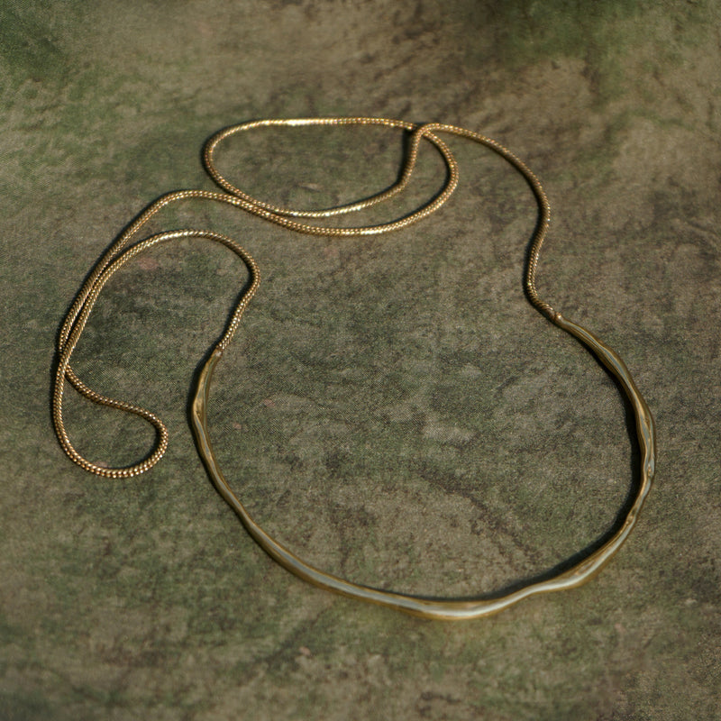 Humming Necklace - Brass