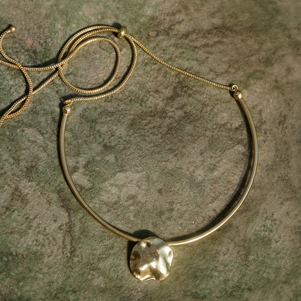 Drops Choker - Brass