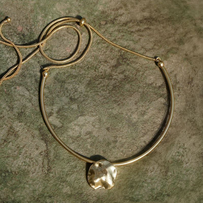 Drops Choker - Brass