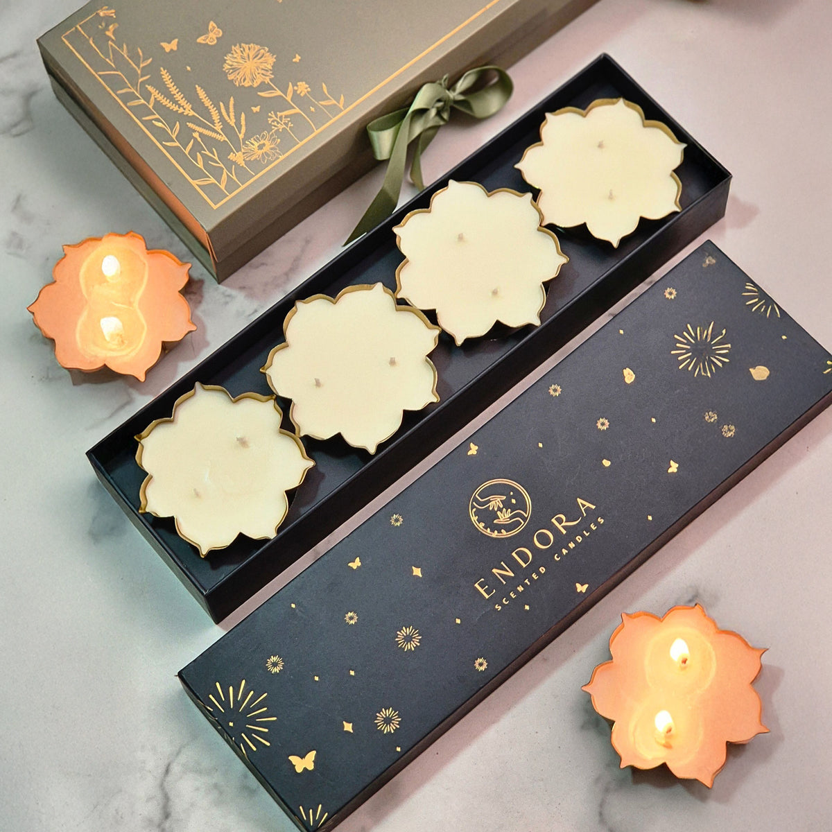 Scented Lotus Urli | Set of 4