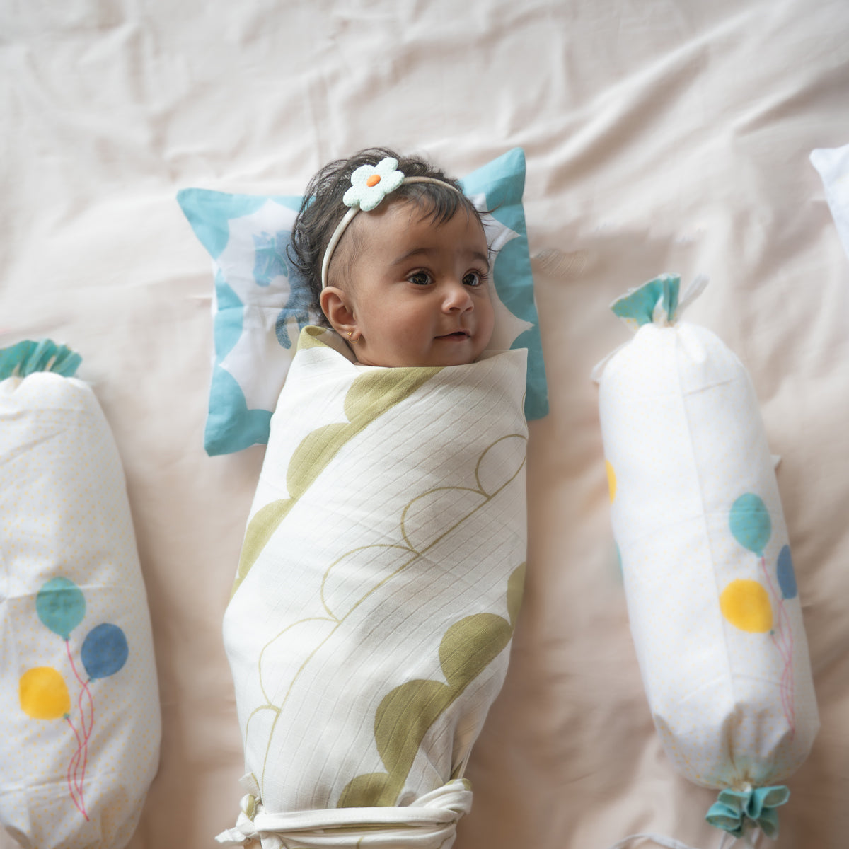 Organic Muslin Baby Swaddle Set - Circus | Set of 2