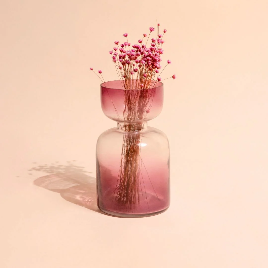 Lilac Glass Vase (Set Of 2)