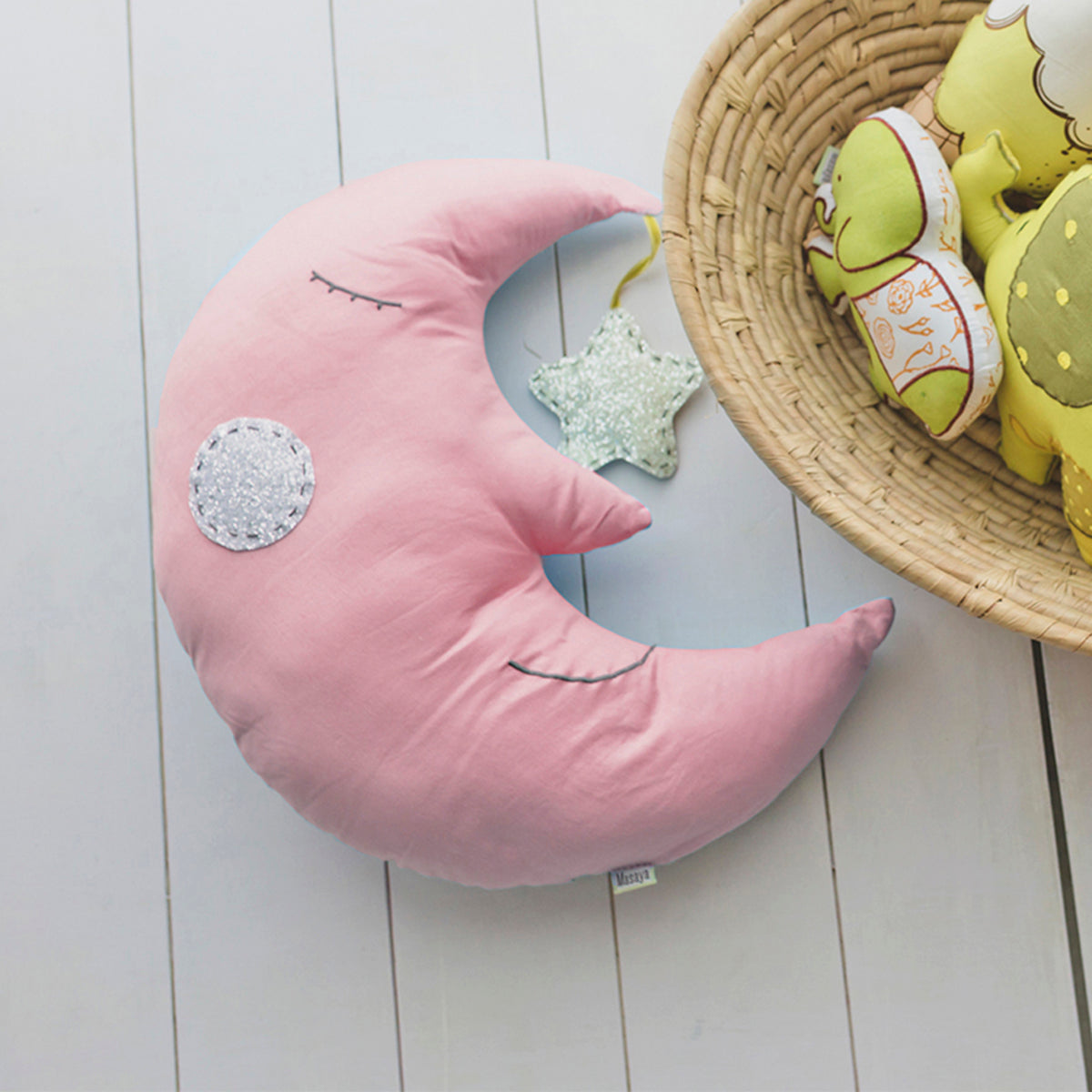 Masaya Shape Cushions- Sleepy the Moon