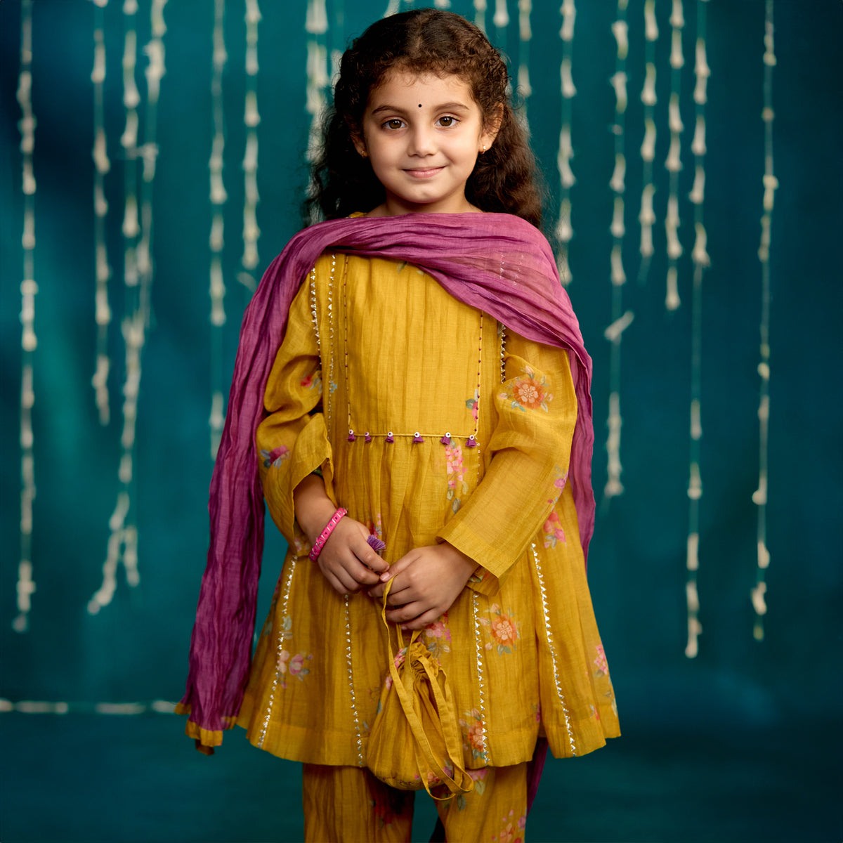 Neembu Chitthi Flared Kurta Set