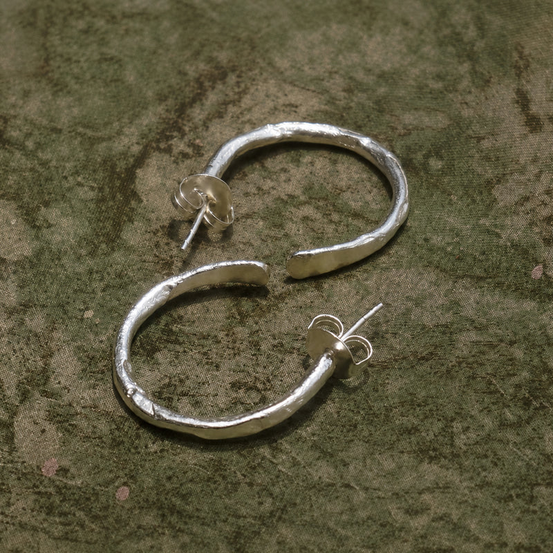 Halo Hoops (Small) - Silver