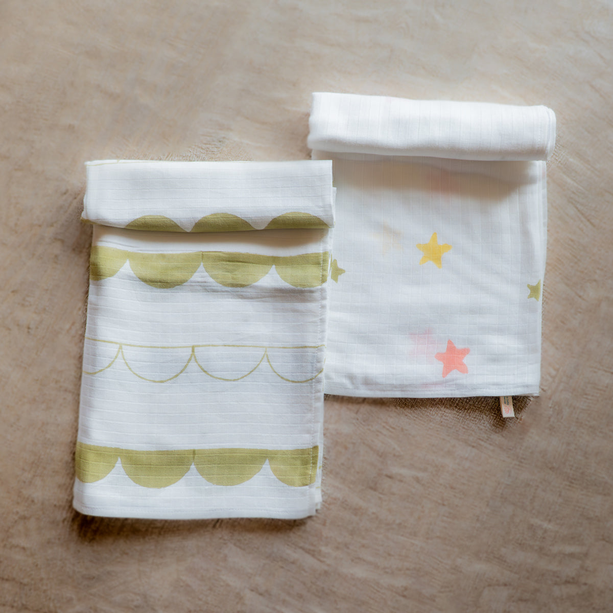 Organic Muslin Baby Swaddle Set - Circus | Set of 2