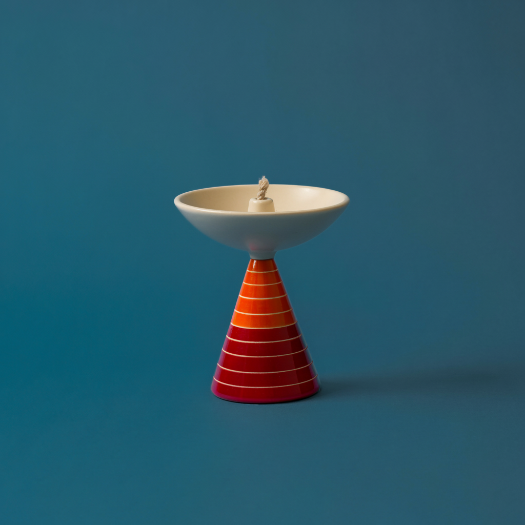 UT Pop - Oil Lamp - Small Bands Orange