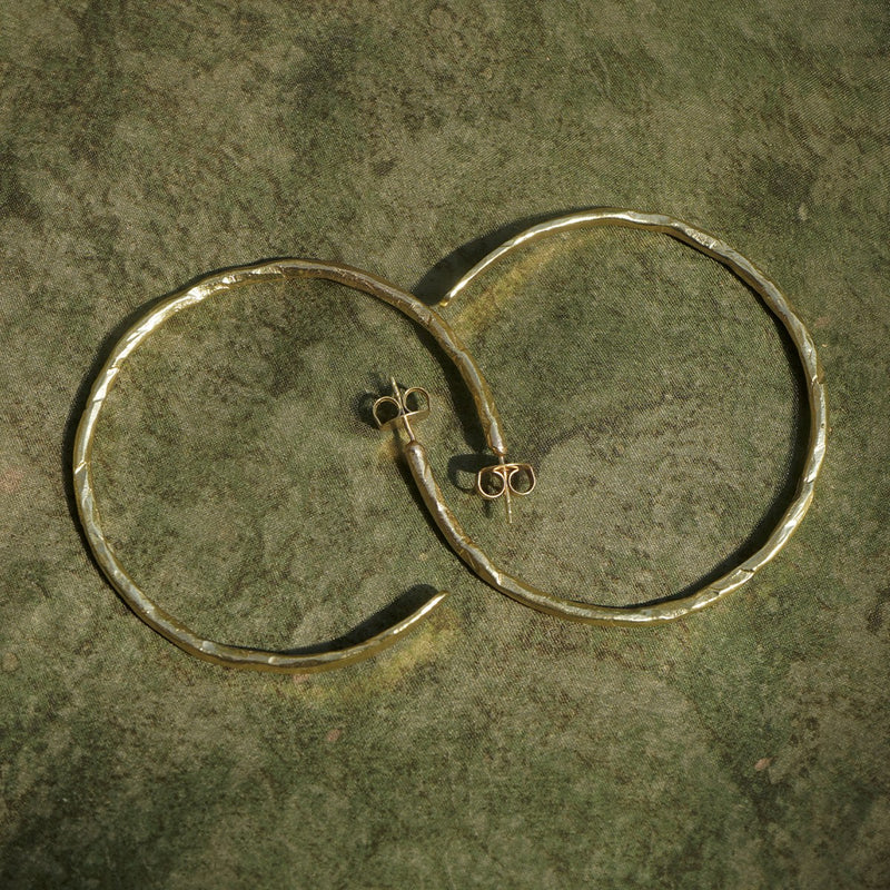 Halo Hoops (Large) - Brass