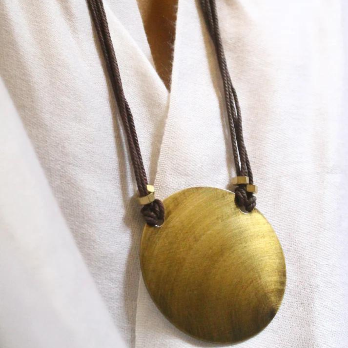 Brass Circle Neckpiece