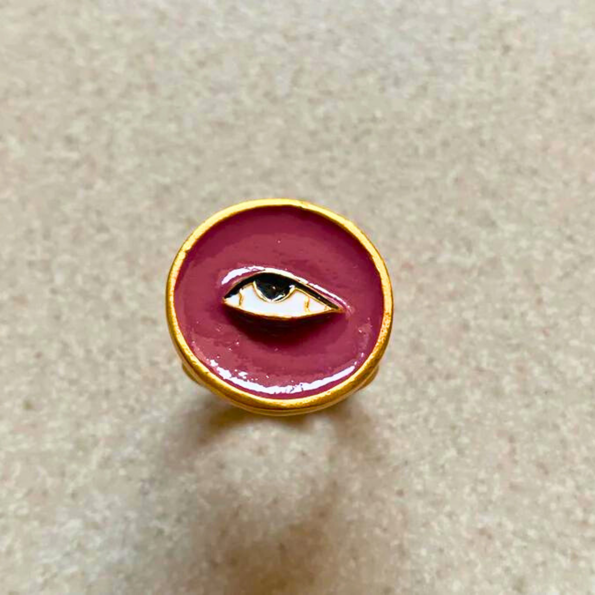 Shiv Eye Pink Ring