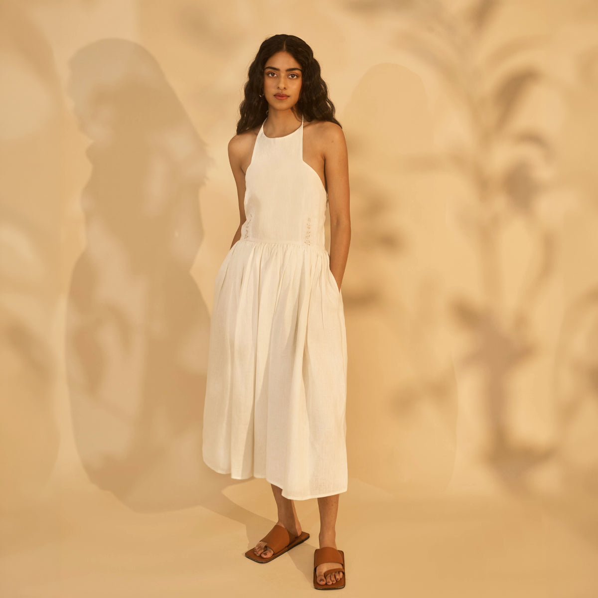 Titli Halter Dress - Ivory