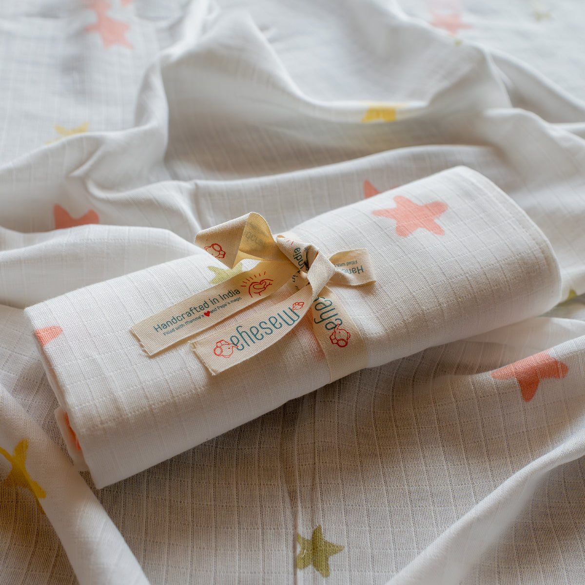 Organic Muslin Baby Swaddle Set - Circus | Set of 2