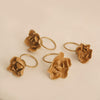 Petal Napkin Ring (Set of 4) - Brown