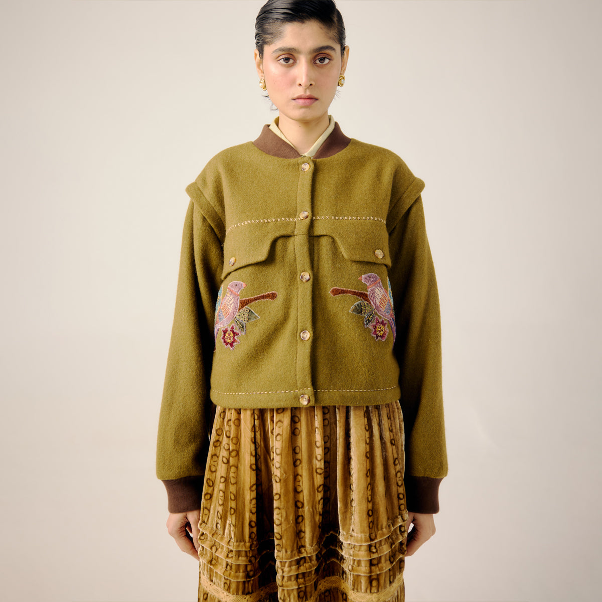 Parrot Emb. Bert Jacket