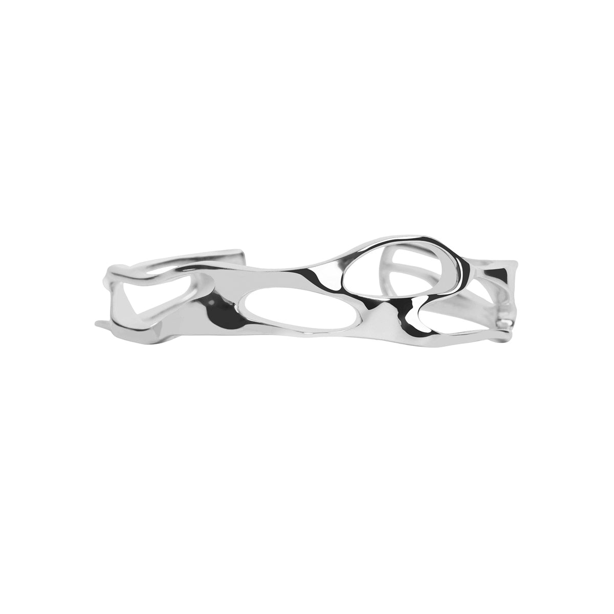 Molten Silver Bangle