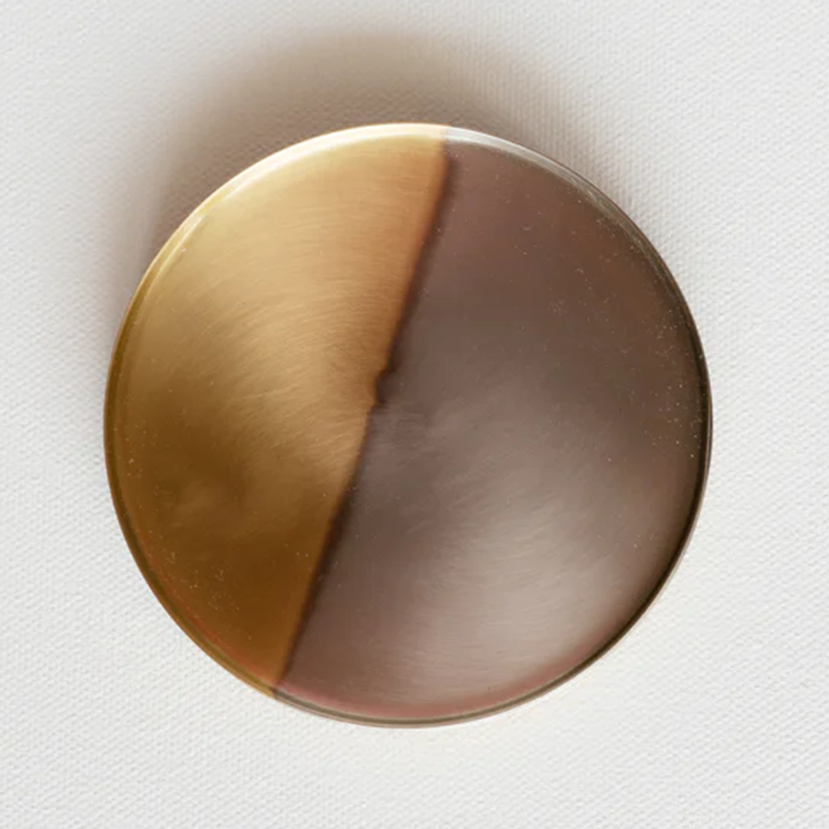 Two tone nickel & brass coasters, Set of 6