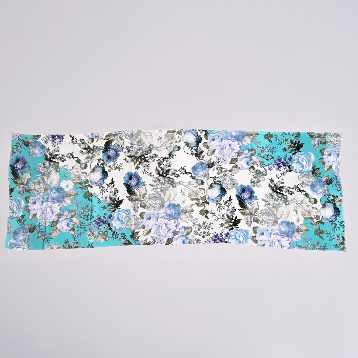 Aqua Bloom Bamboo Modal Stole