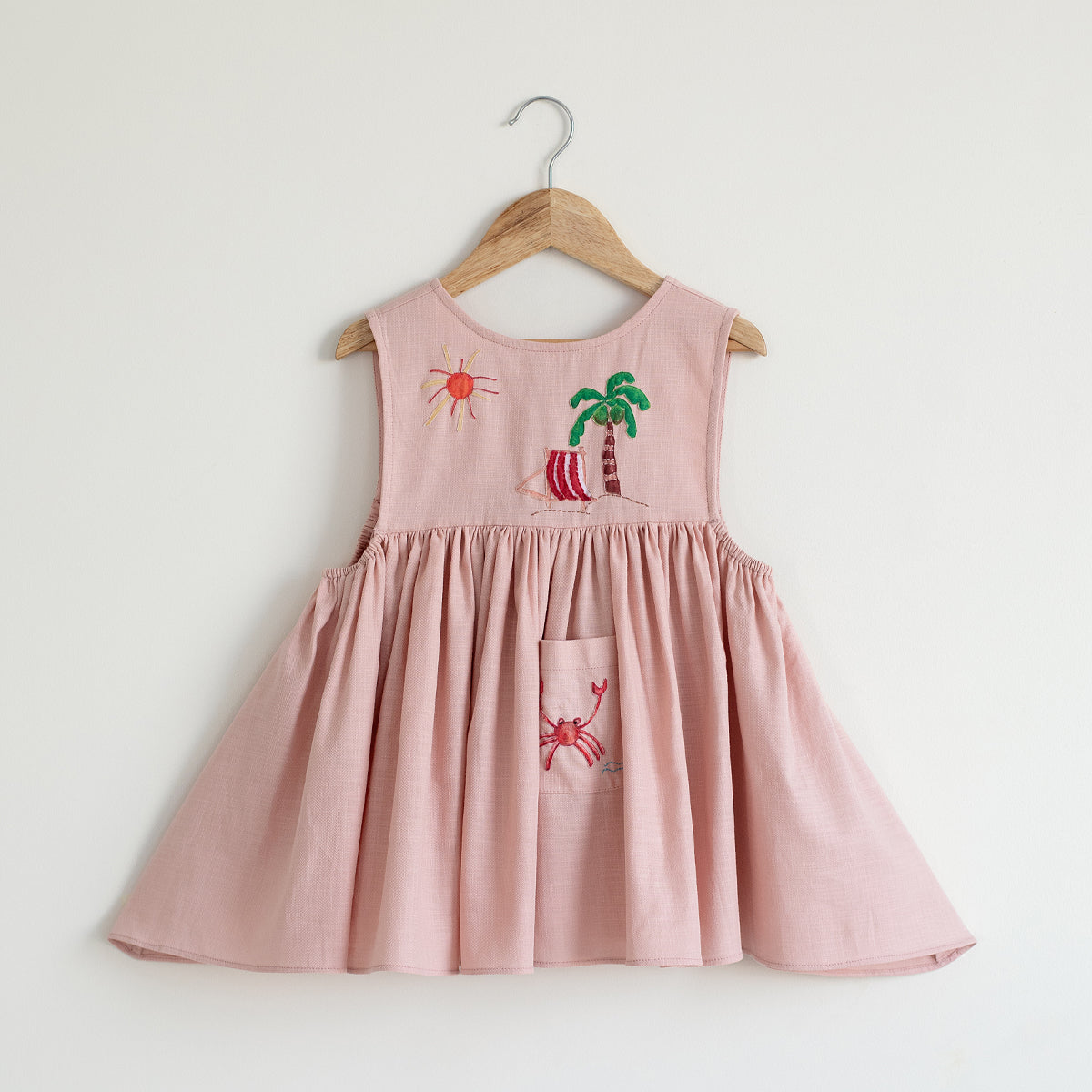 Phuket Blush Applique Short Dress | Blush