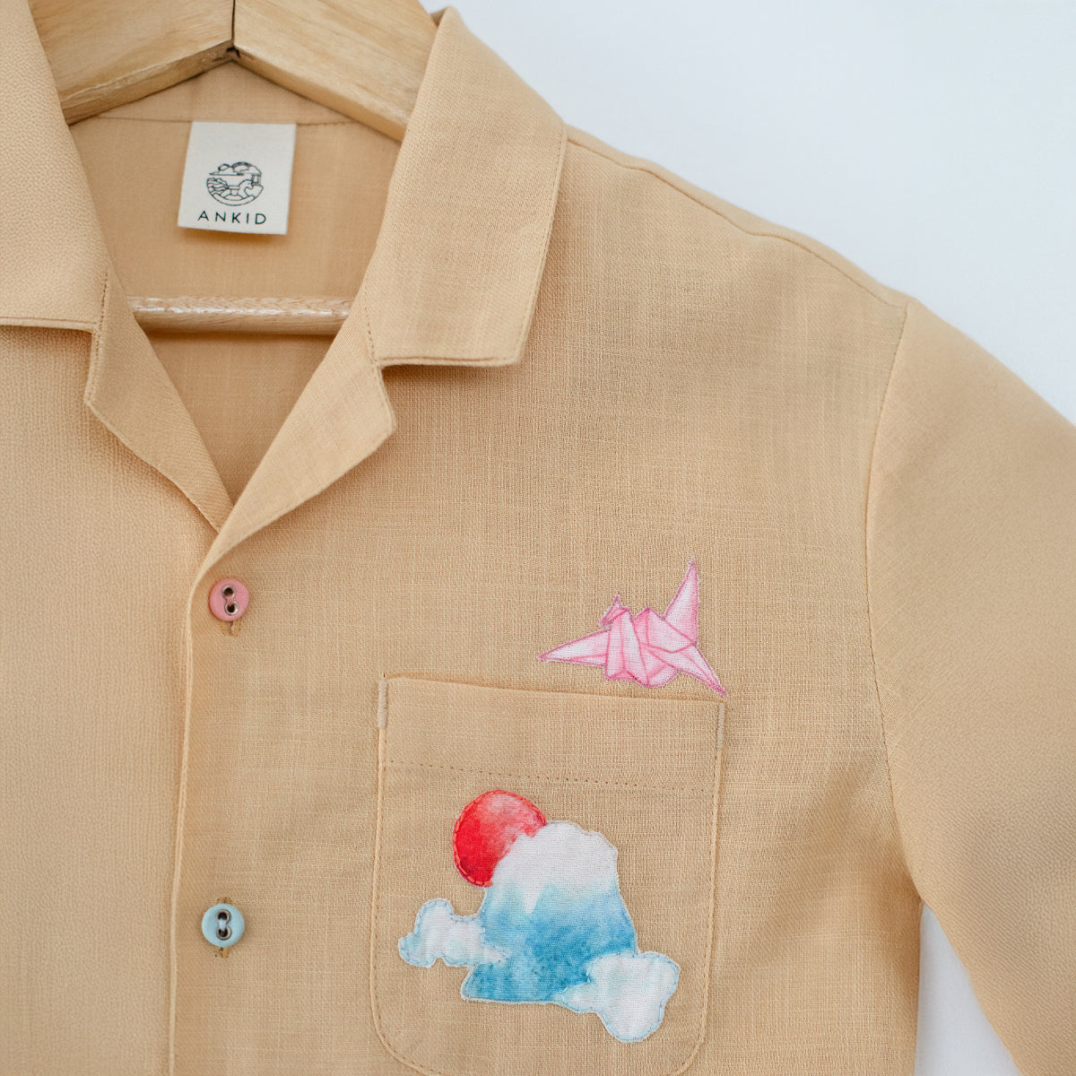 Tokyo Explorer Applique Shirt | Yellow