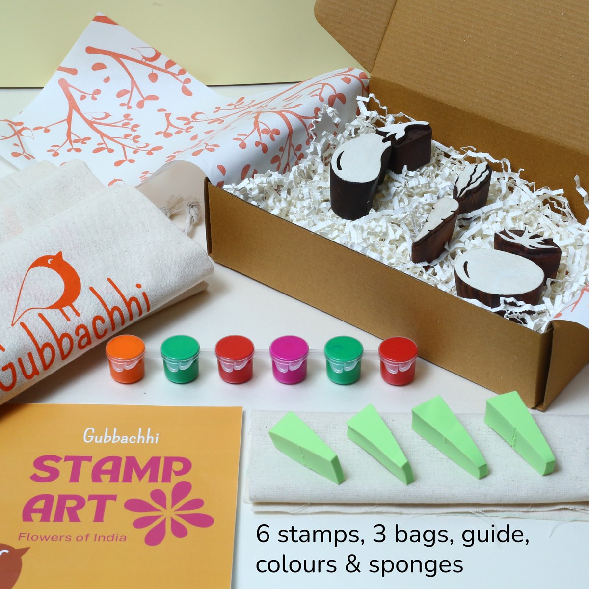 Stamp ART - Vegetables | Block Printing Stamps (6 Stamps)