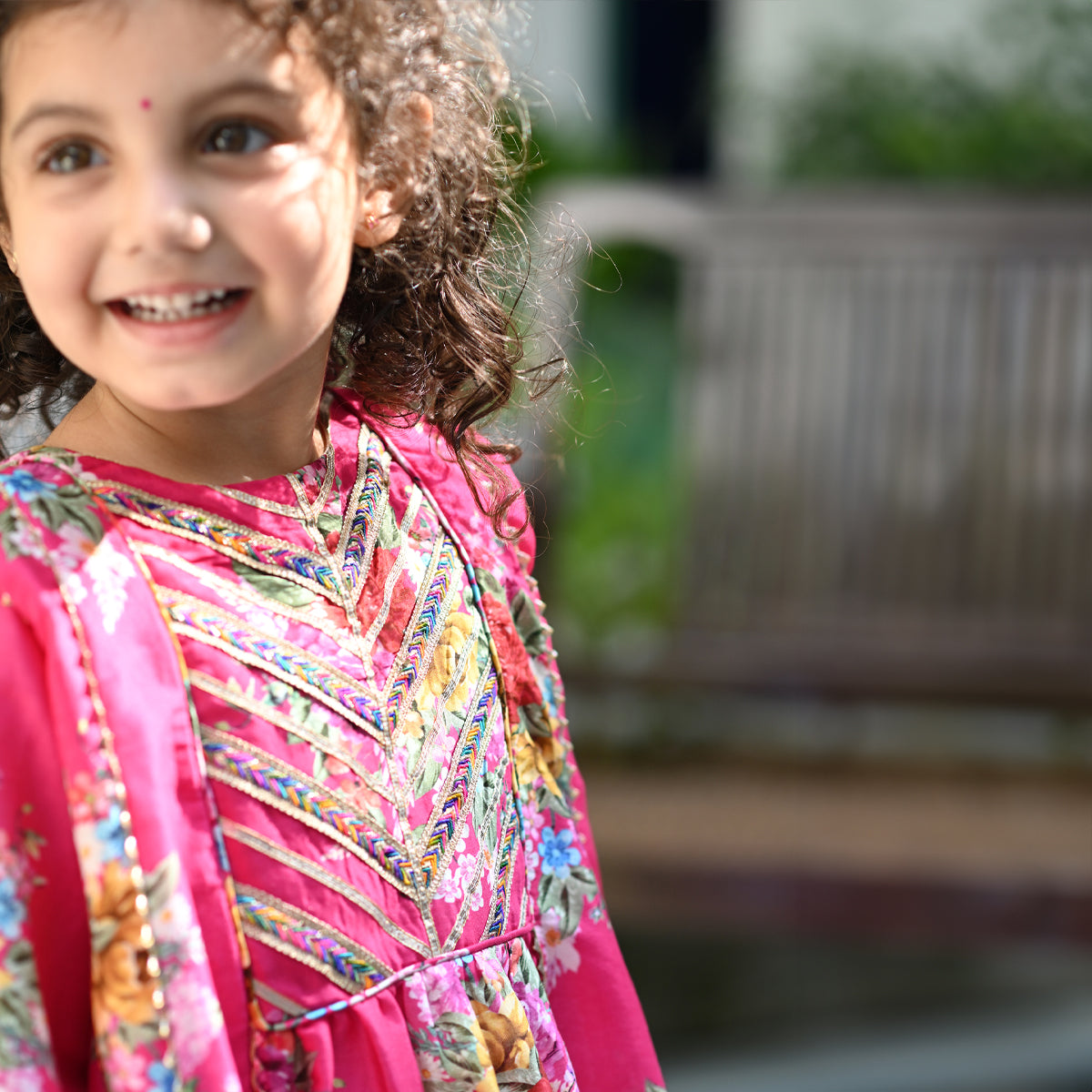 Samaira Set - Pink Phool Angan