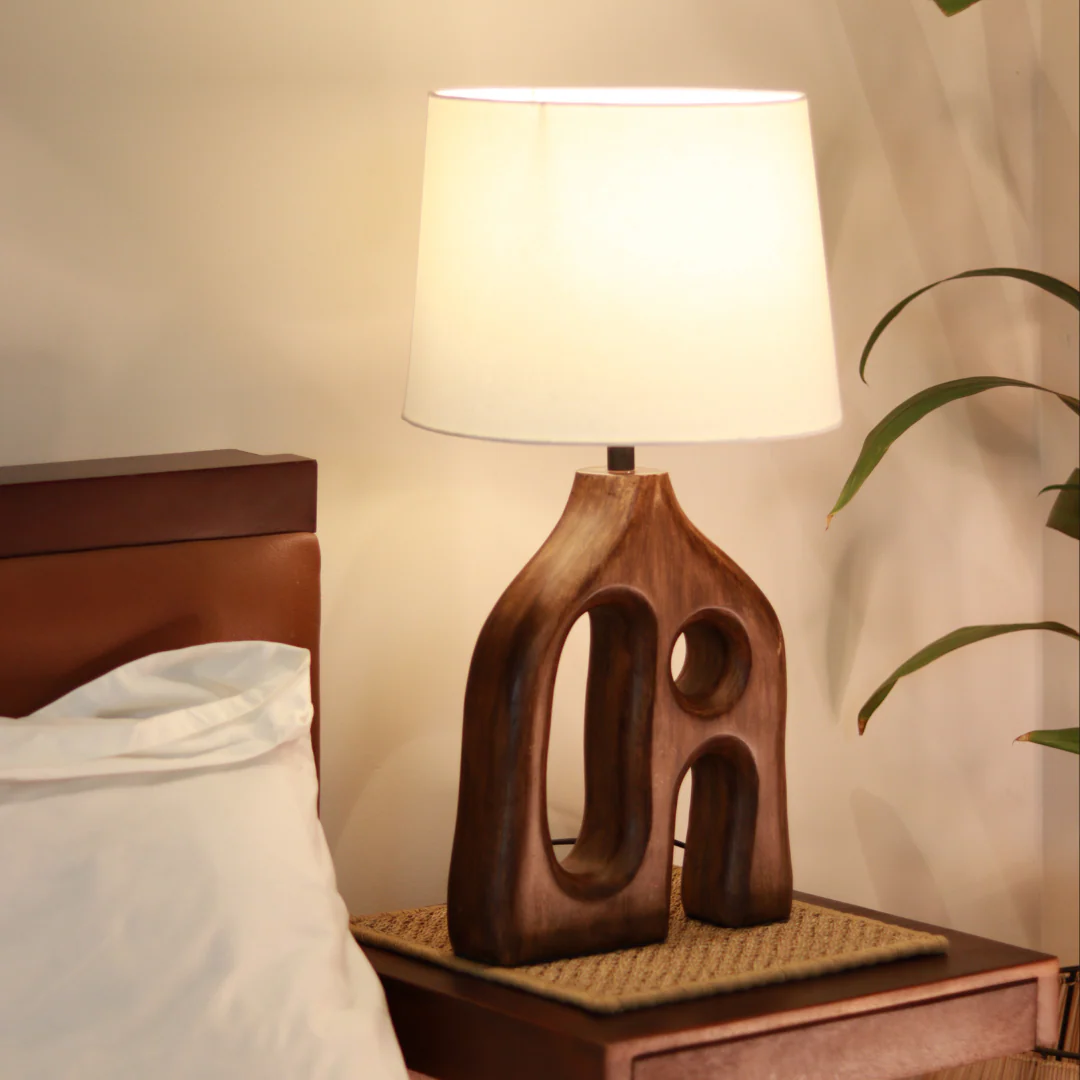 Orion Wooden Lamp(Without Lampshade)