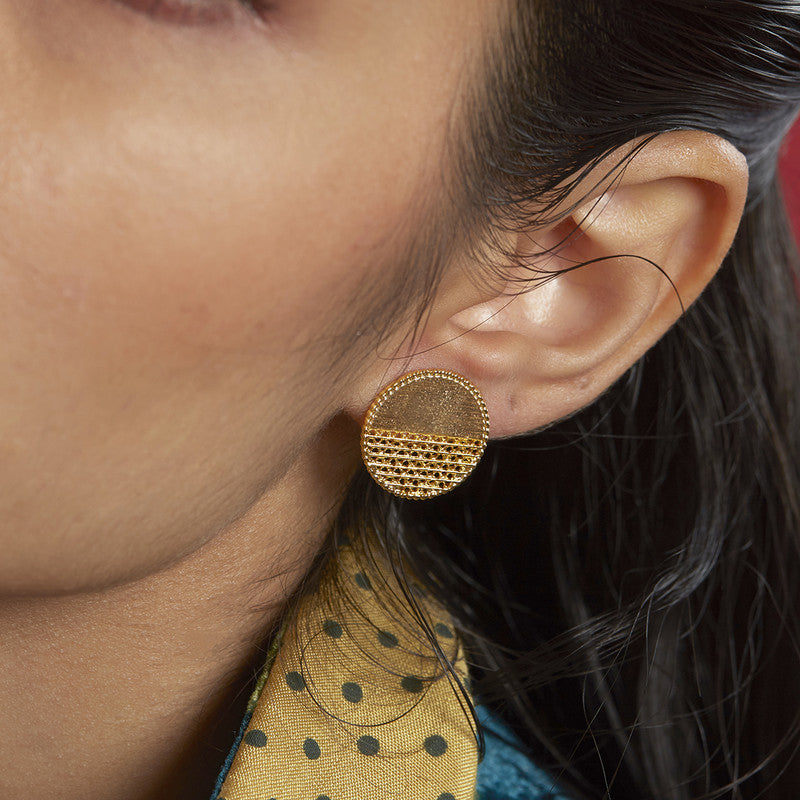 Stud Earrings | Gold Plated