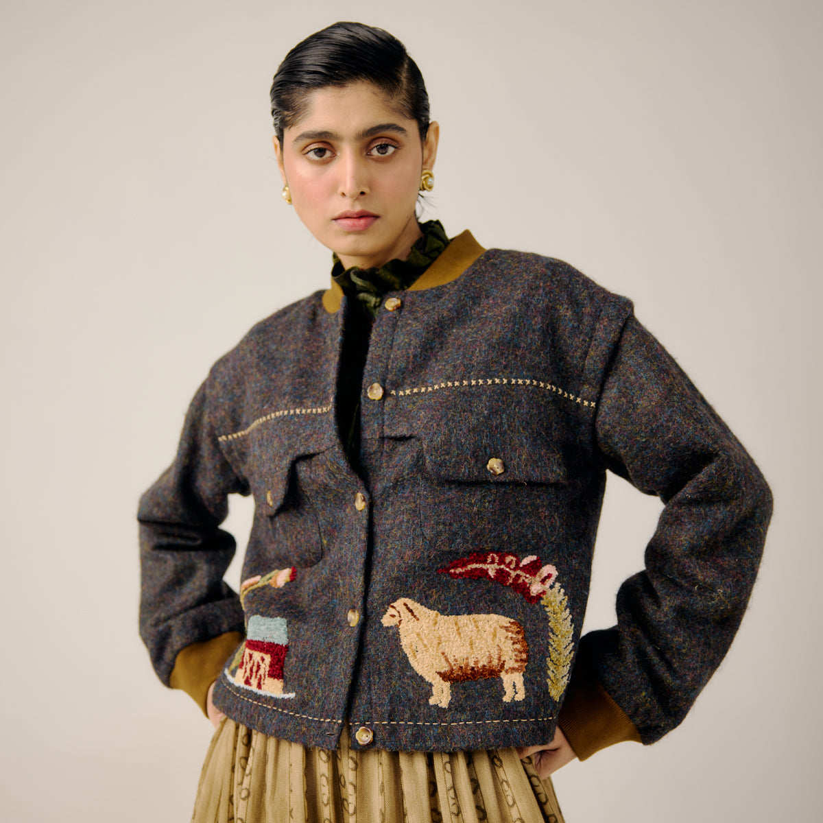 Countrysiyde Emb Bert Jacket