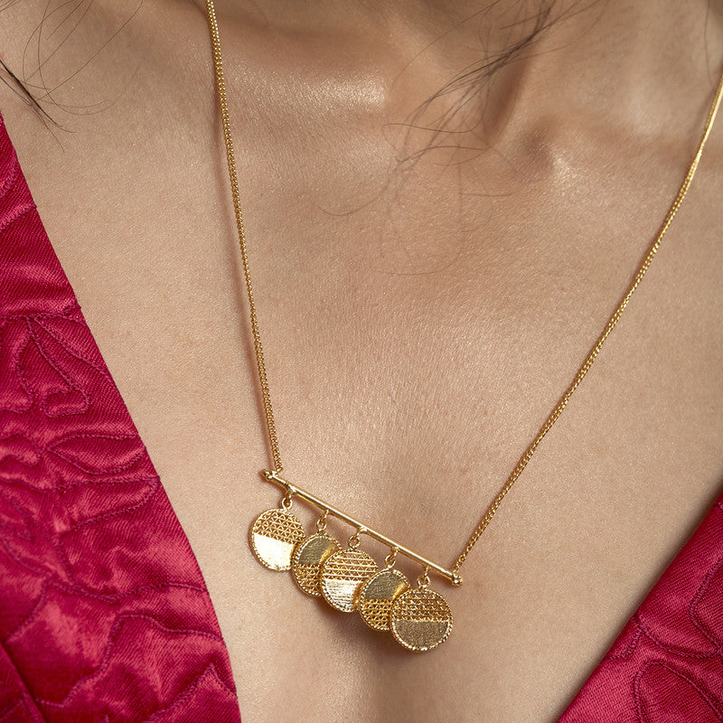 Brass Necklace | Gold Plated