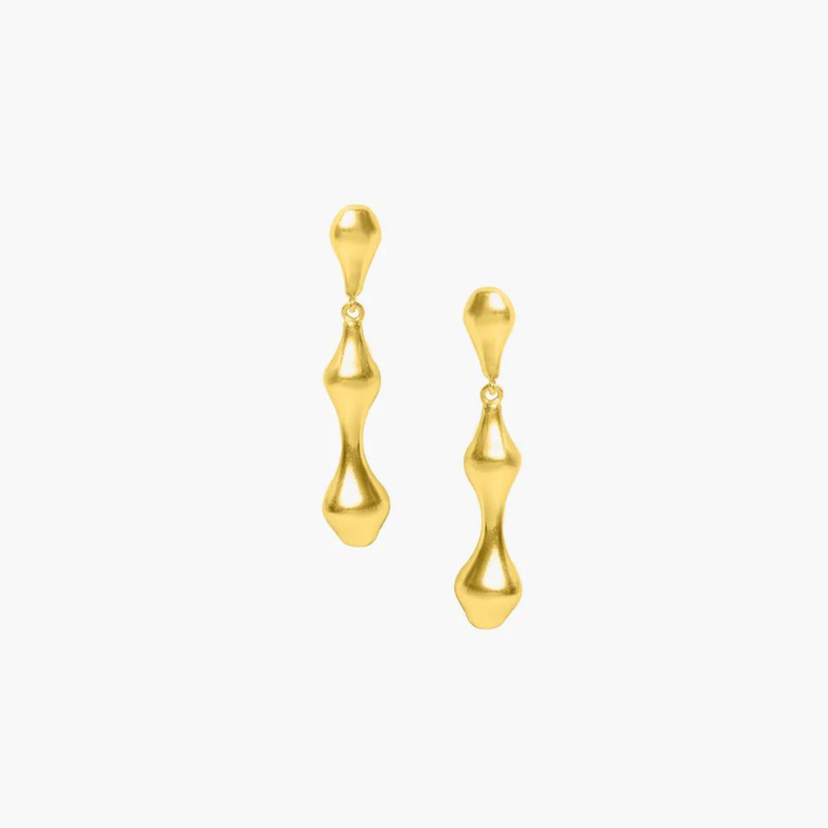 Brass Droplet Dangles | Gold