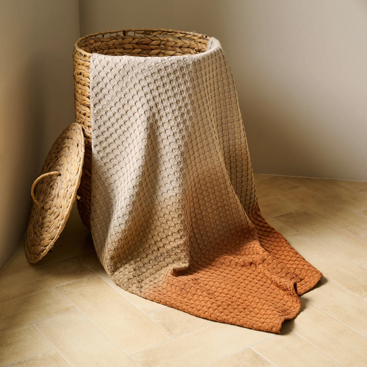 Dip Dye | Cotton Bamboo | Waffle | Bath Towel