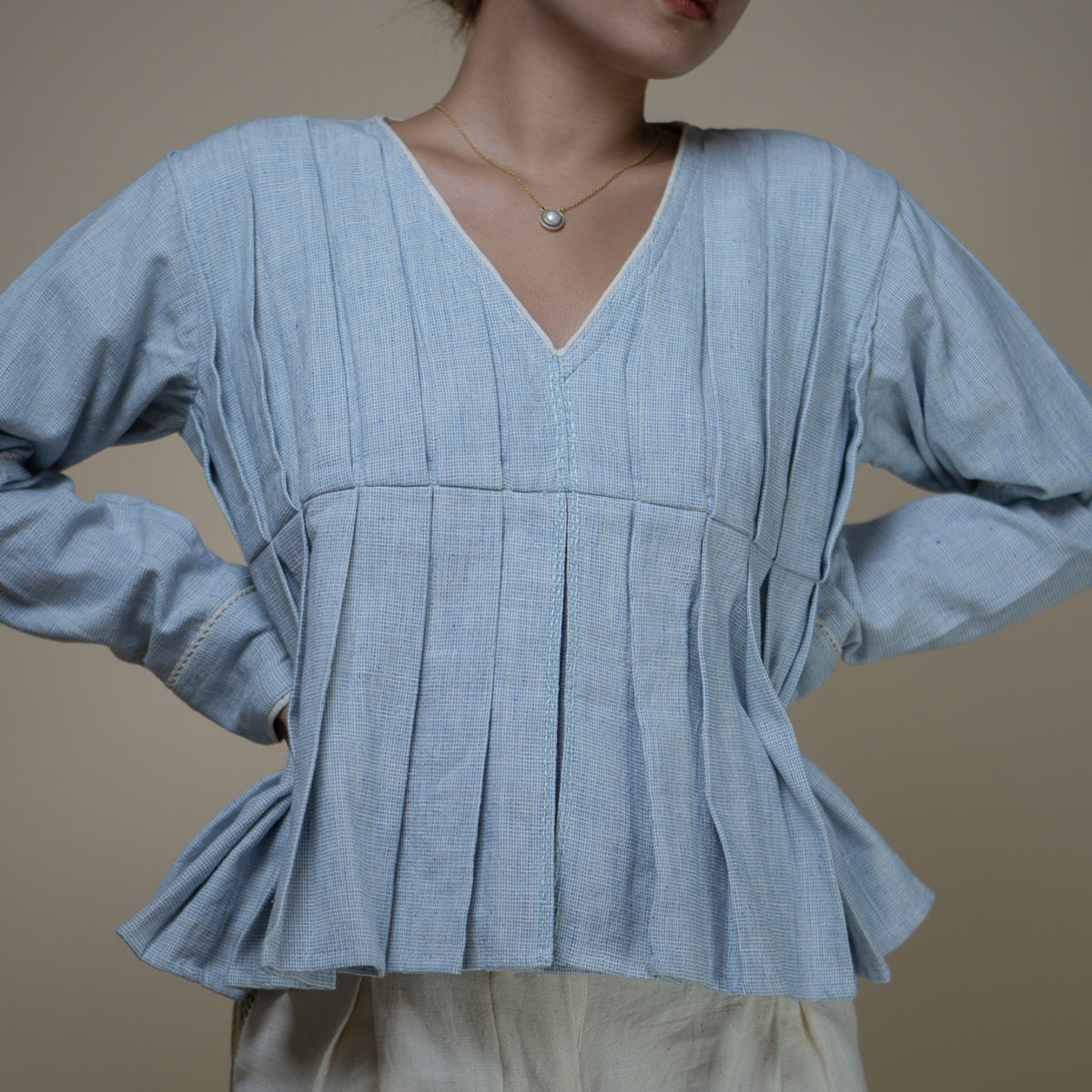 Meadows Pleated Blouse