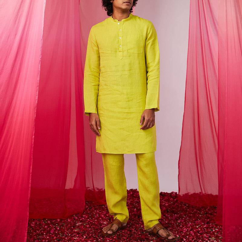 Linen Kurta Set