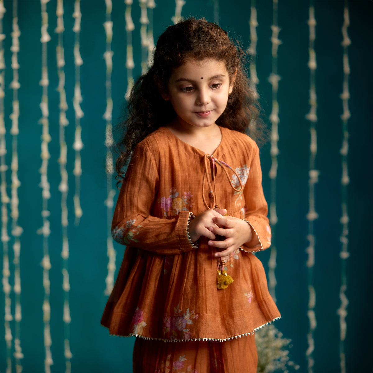 Kesar Chittthi Peplum Set