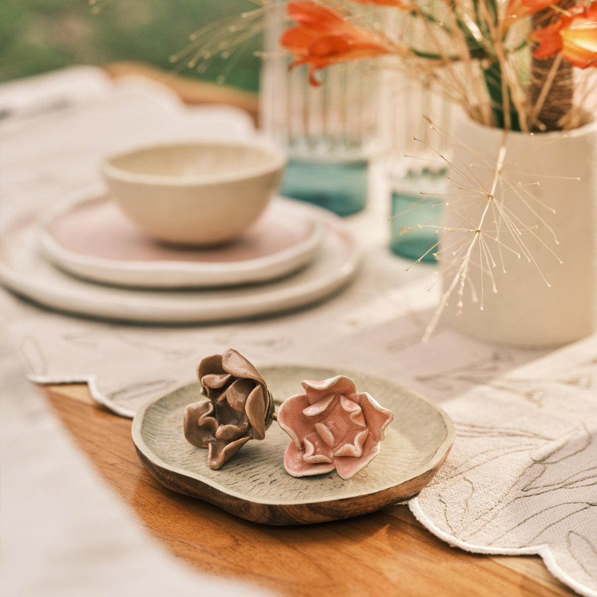 Petal Napkin Ring (Set of 4) - Pink