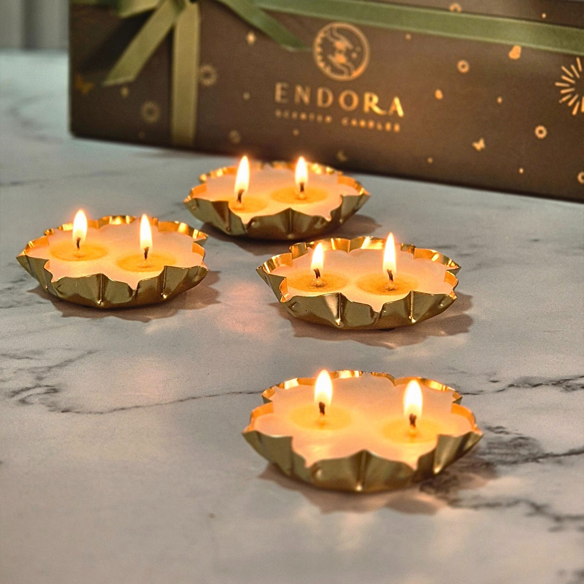 Scented Lotus Urli | Set of 4