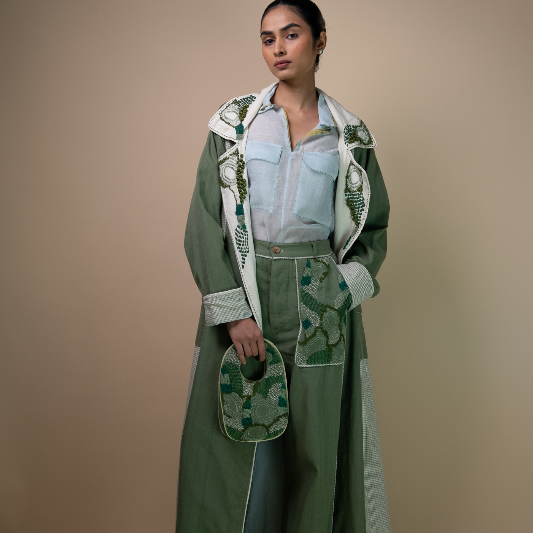 Meadows Unisex Colour-Blocked Trench