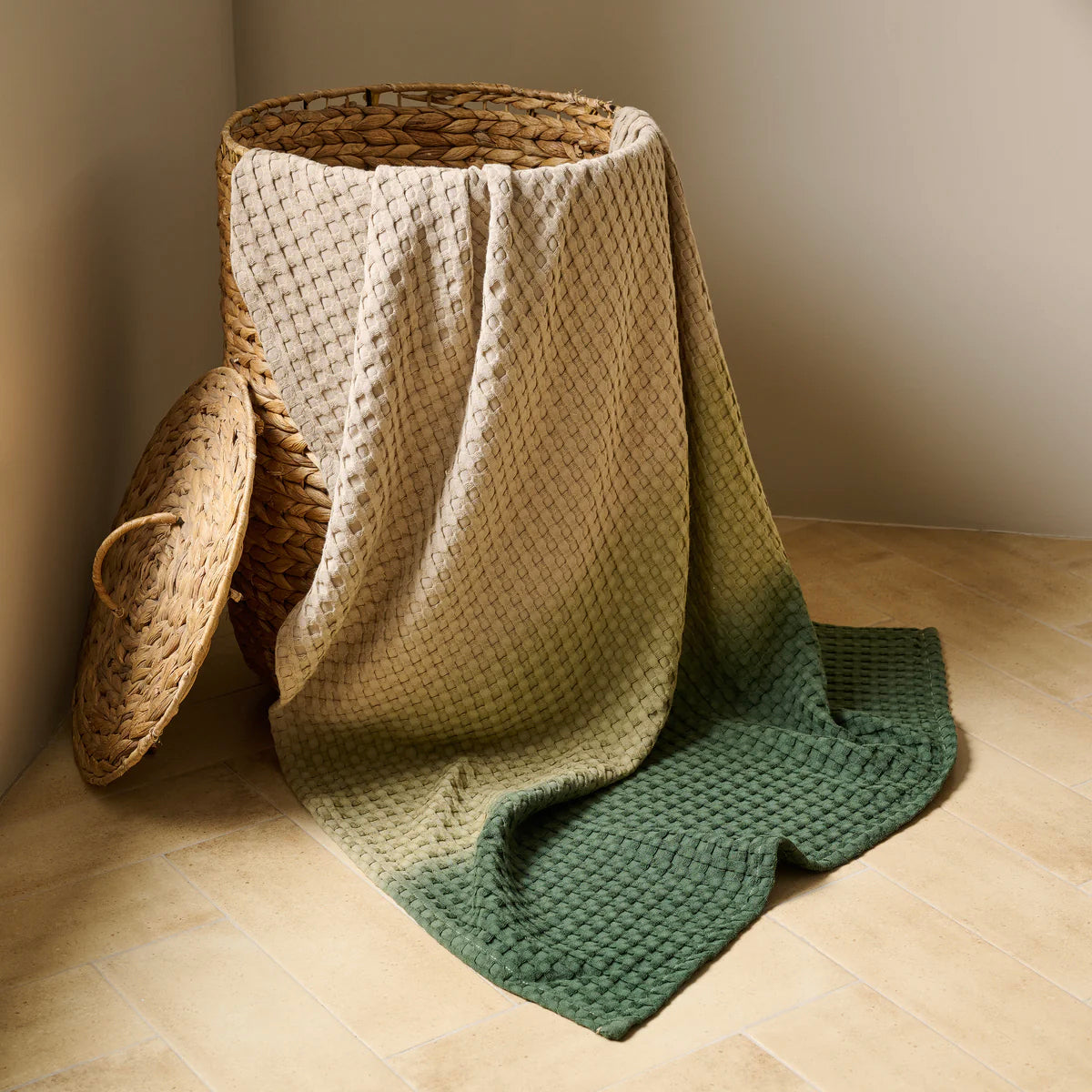 Dip Dye | Cotton Bamboo | Waffle | Bath Towel