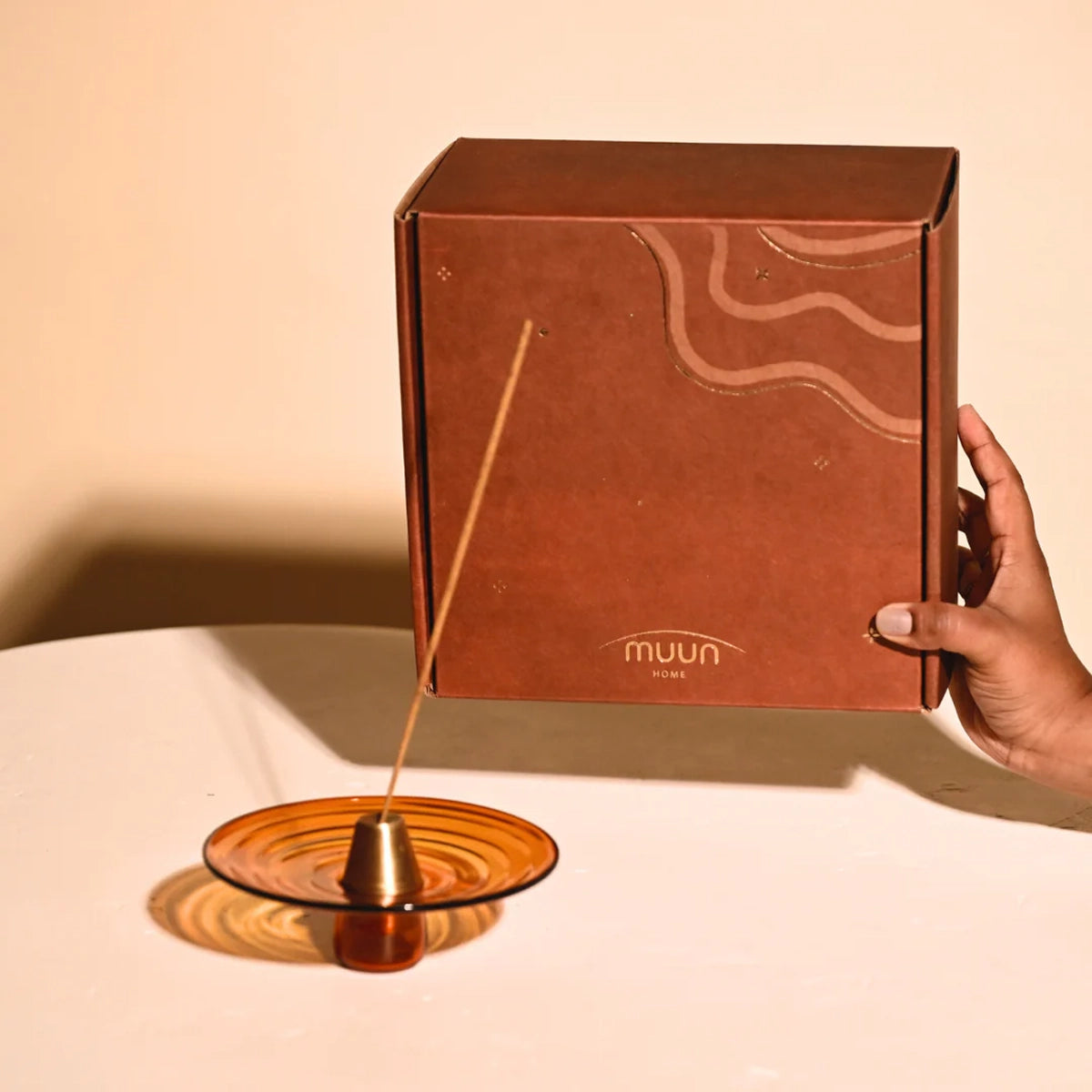 Incense & Sage Holder - Amber