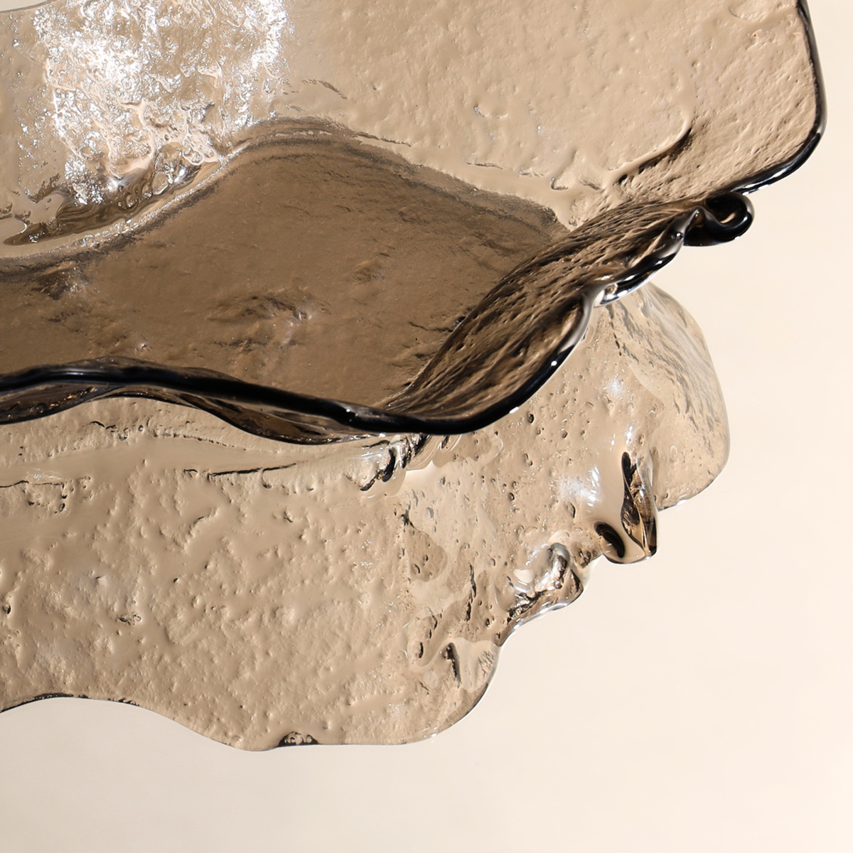 Lava Glass Bowl Small | Dusk Brown