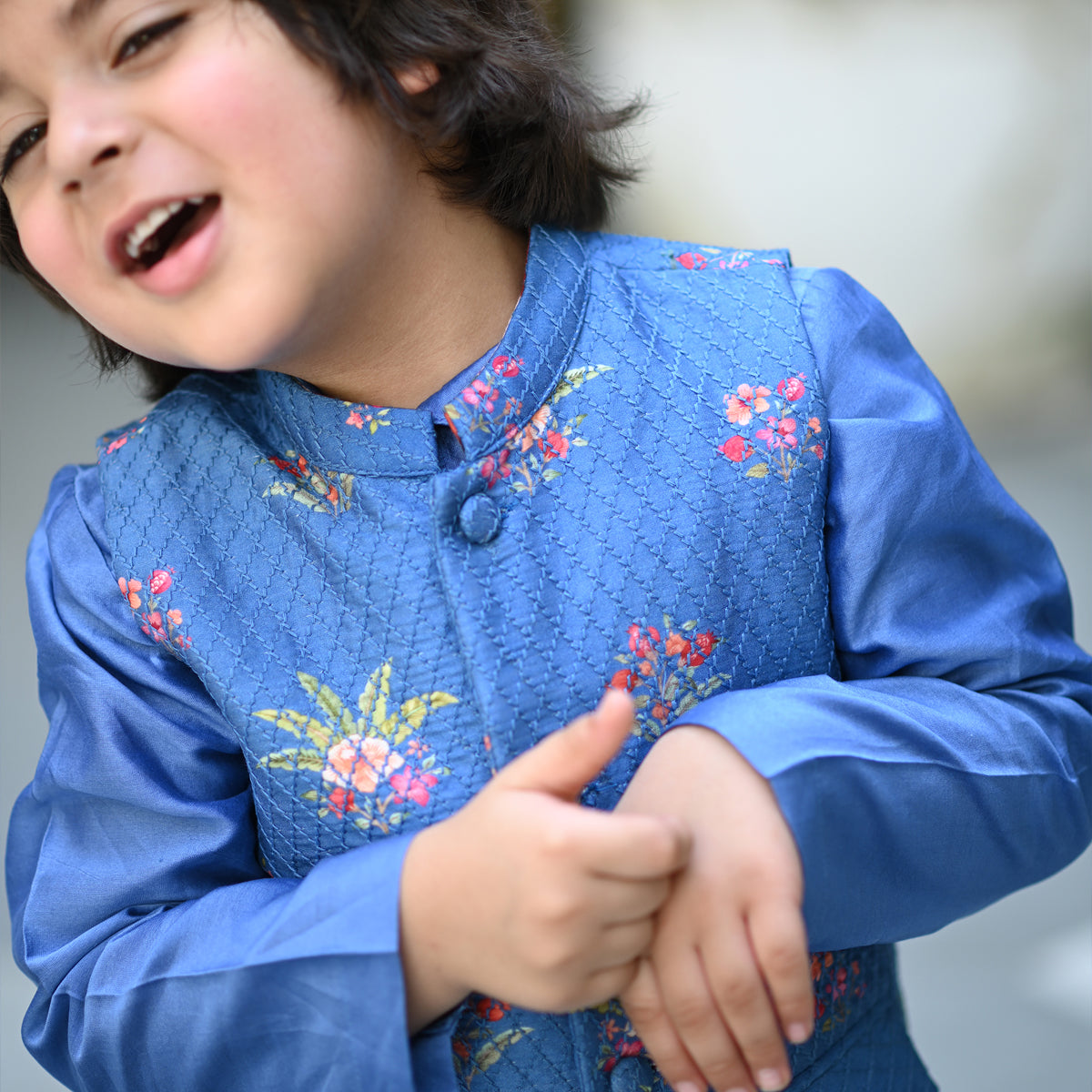 Uday Bandhi Set - Electric Blue Anaar Bagh