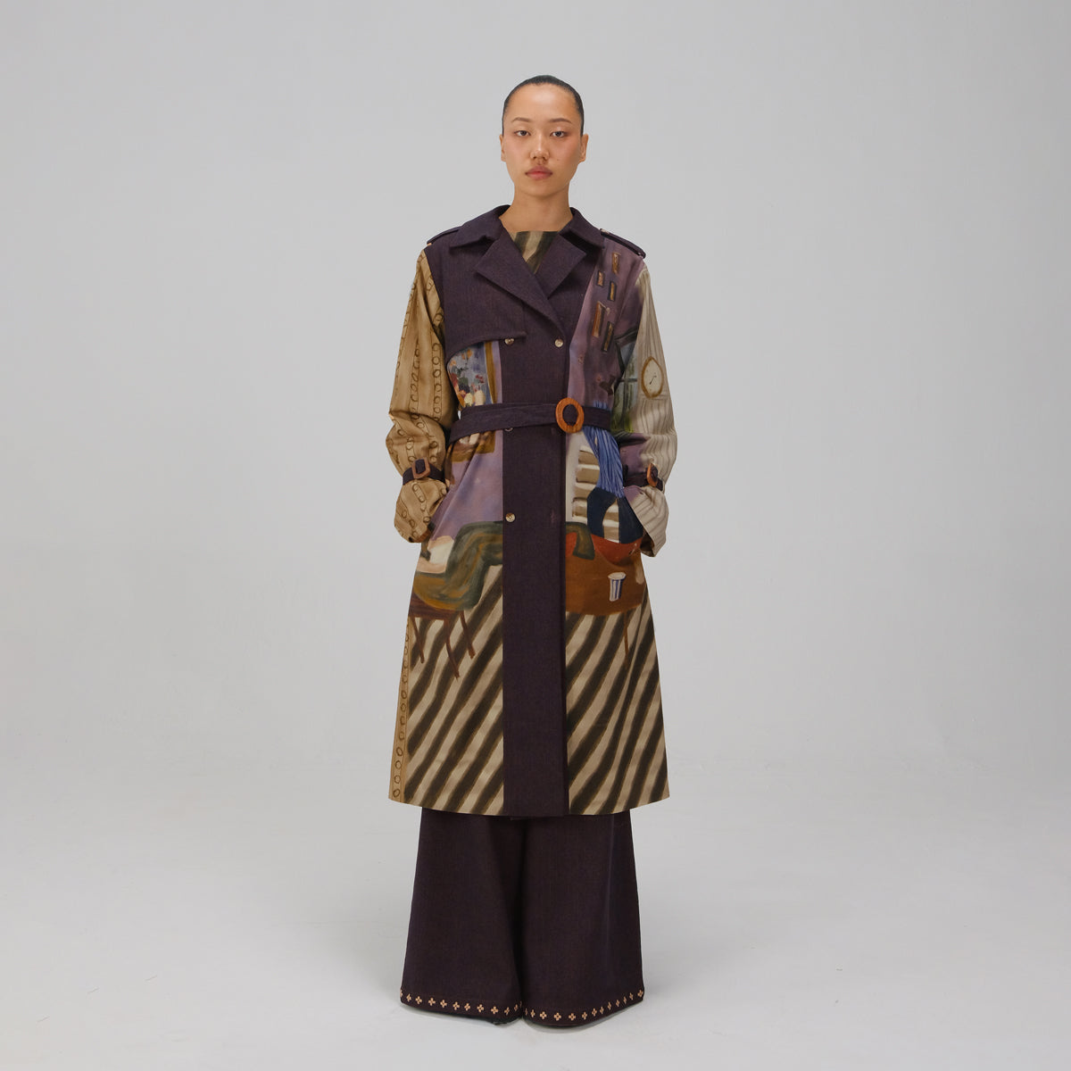 Living Room Denim Trench