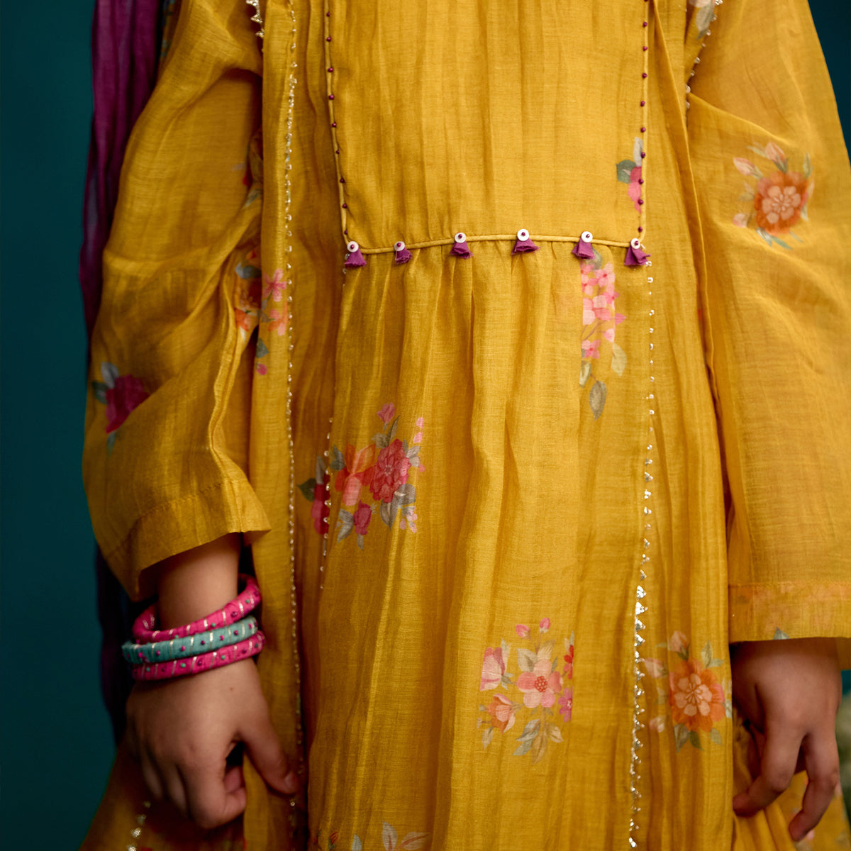 Neembu Chitthi Flared Kurta Set