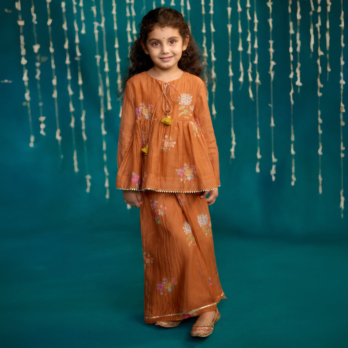 Kesar Chittthi Peplum Set