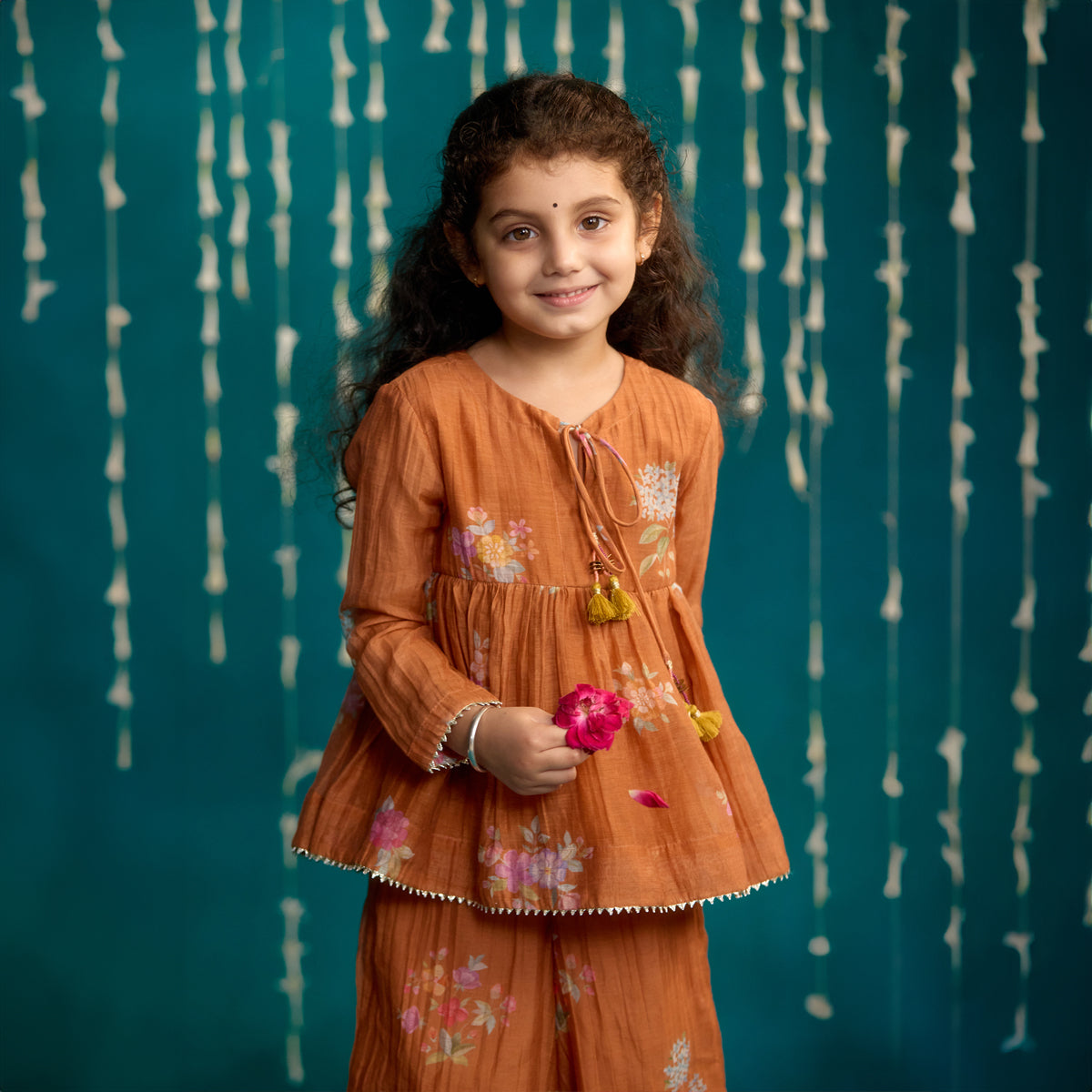 Kesar Chittthi Peplum Set