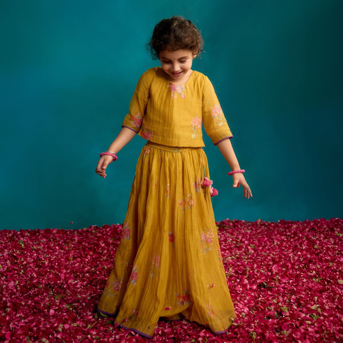 Neembu Chittthi Lehanga Set