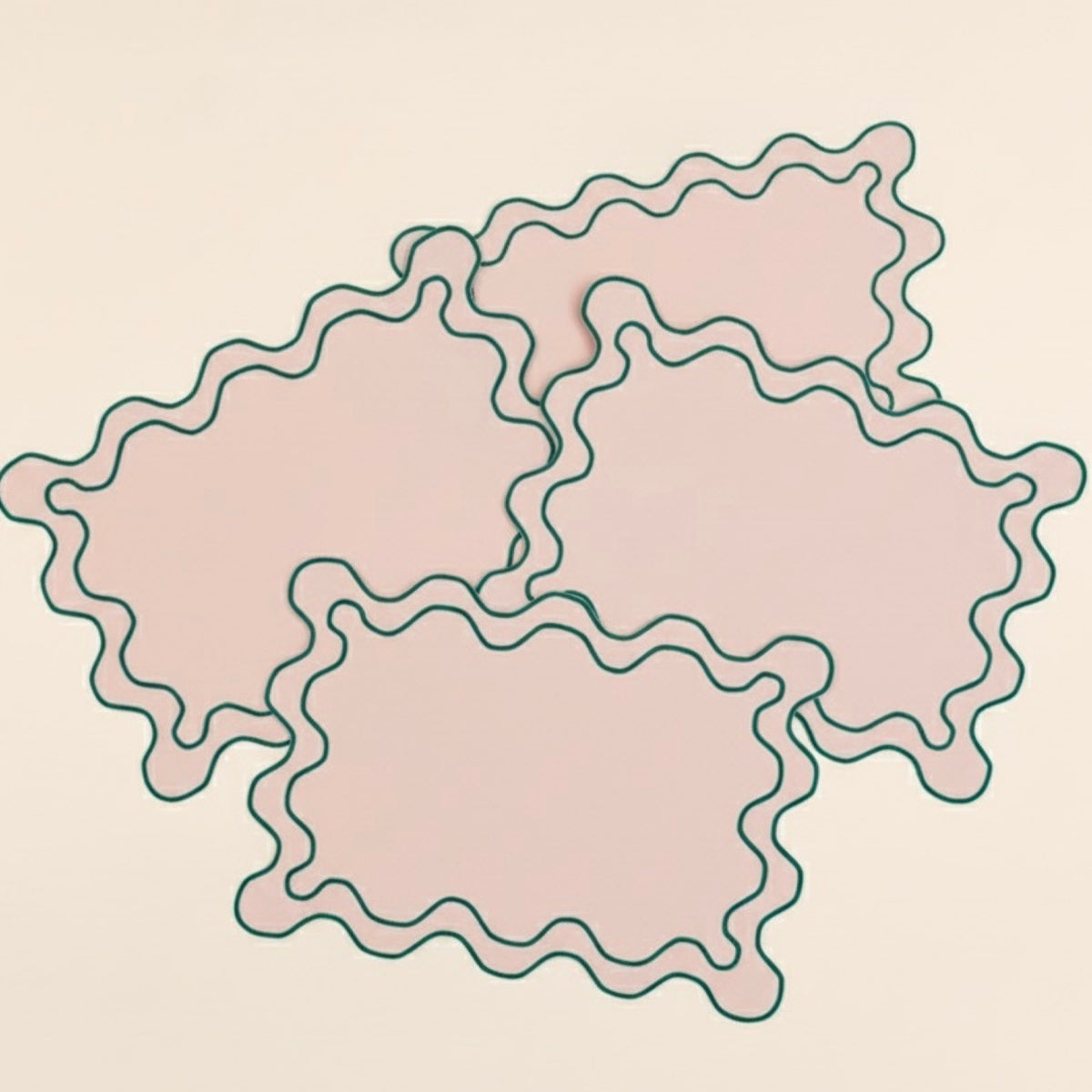 Scalloped Placemats | Blush