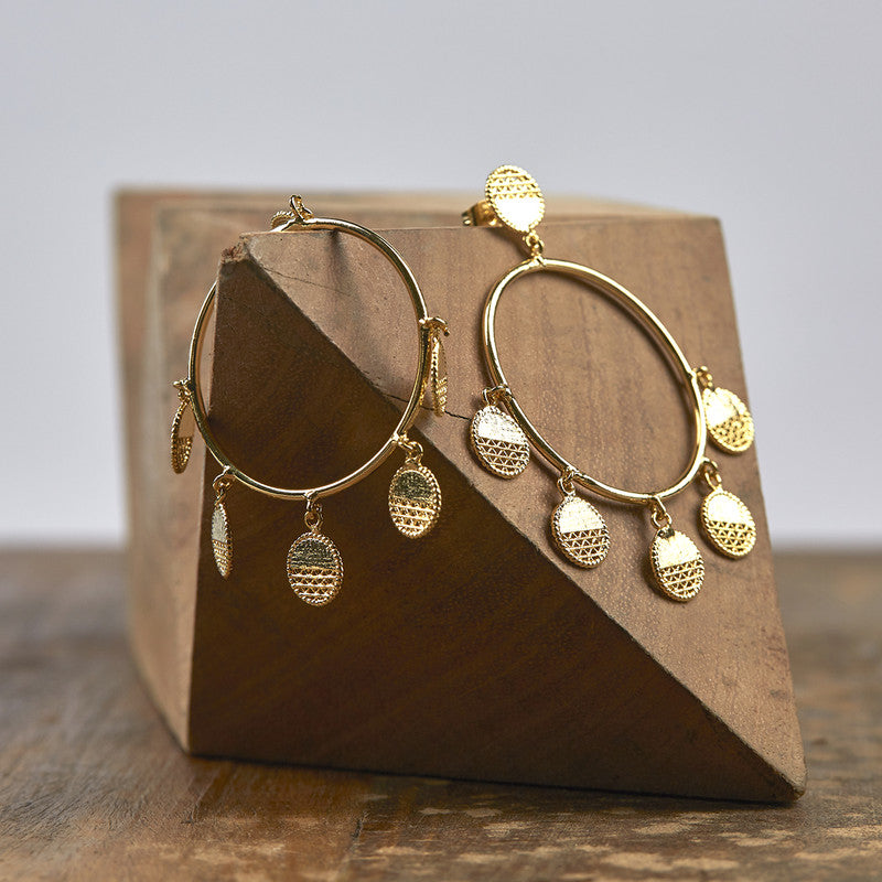 Hoop Earrings | Gold Plated